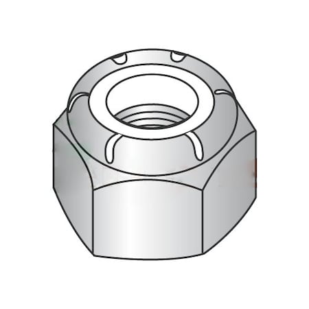 Newport Fasteners Nylon Insert Lock Nut, M12-1.75, 18-8 Stainless Steel, Not Graded, 500 PK 632842